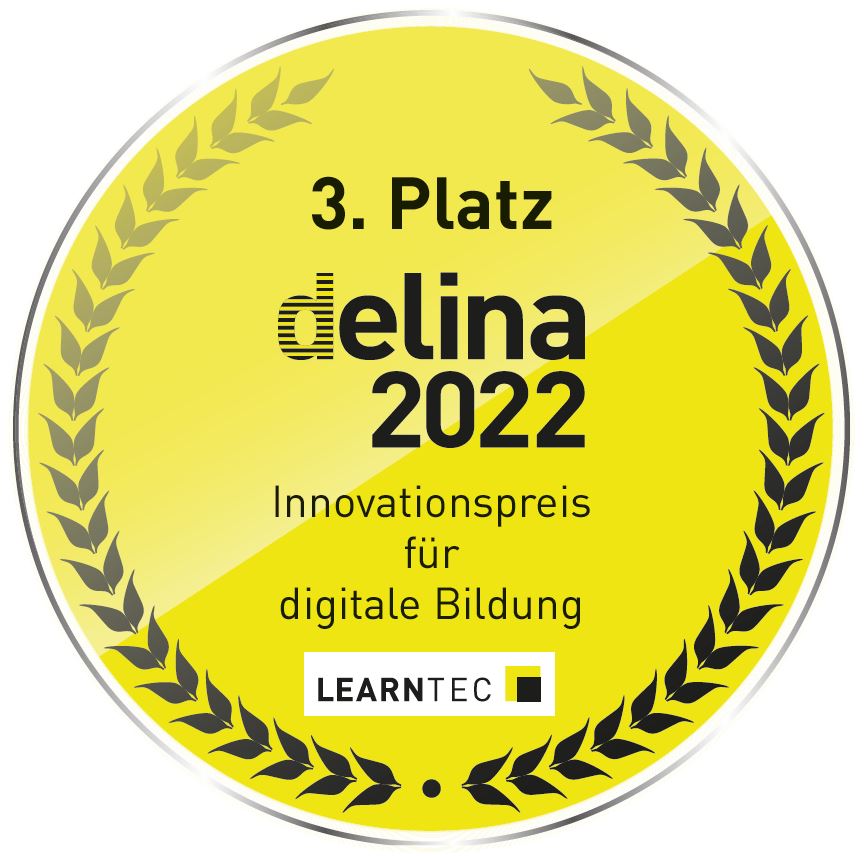 Auszeichnung für den AzubiGuide: delina Award 2022, 3. Platz