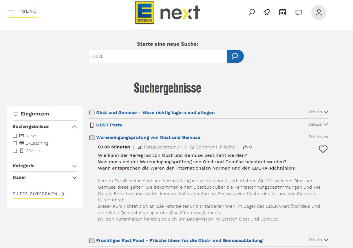 Suchergebnisse der EDEKA next Suche