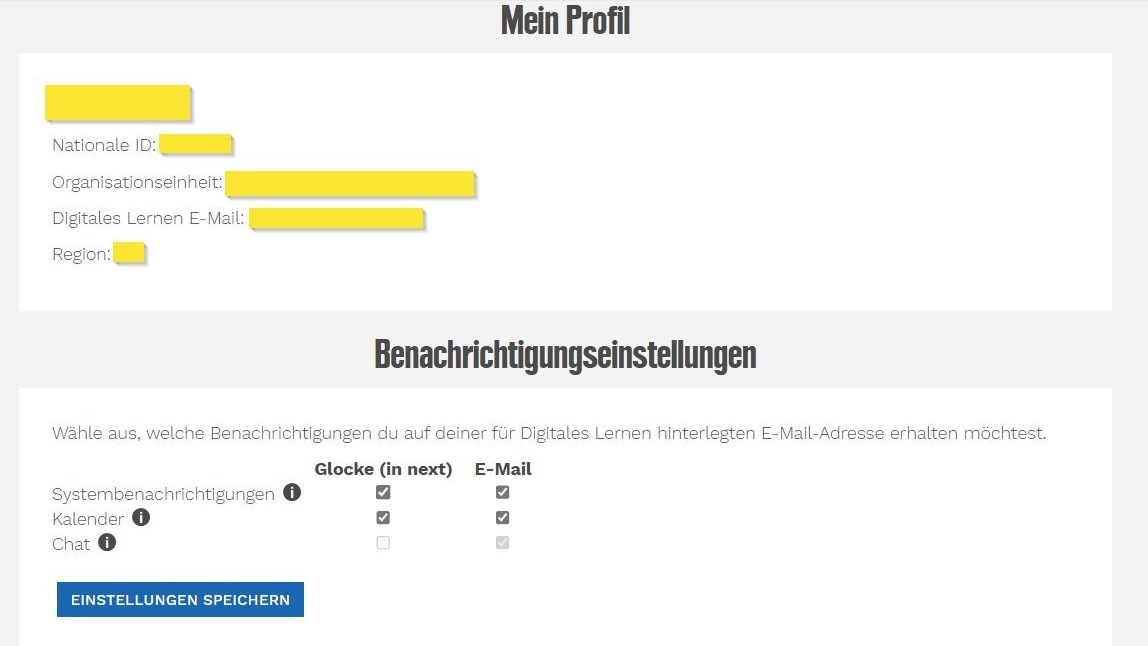 Screenshot für die Anleitung um Benachrichtigungen per Mail zu erhalten