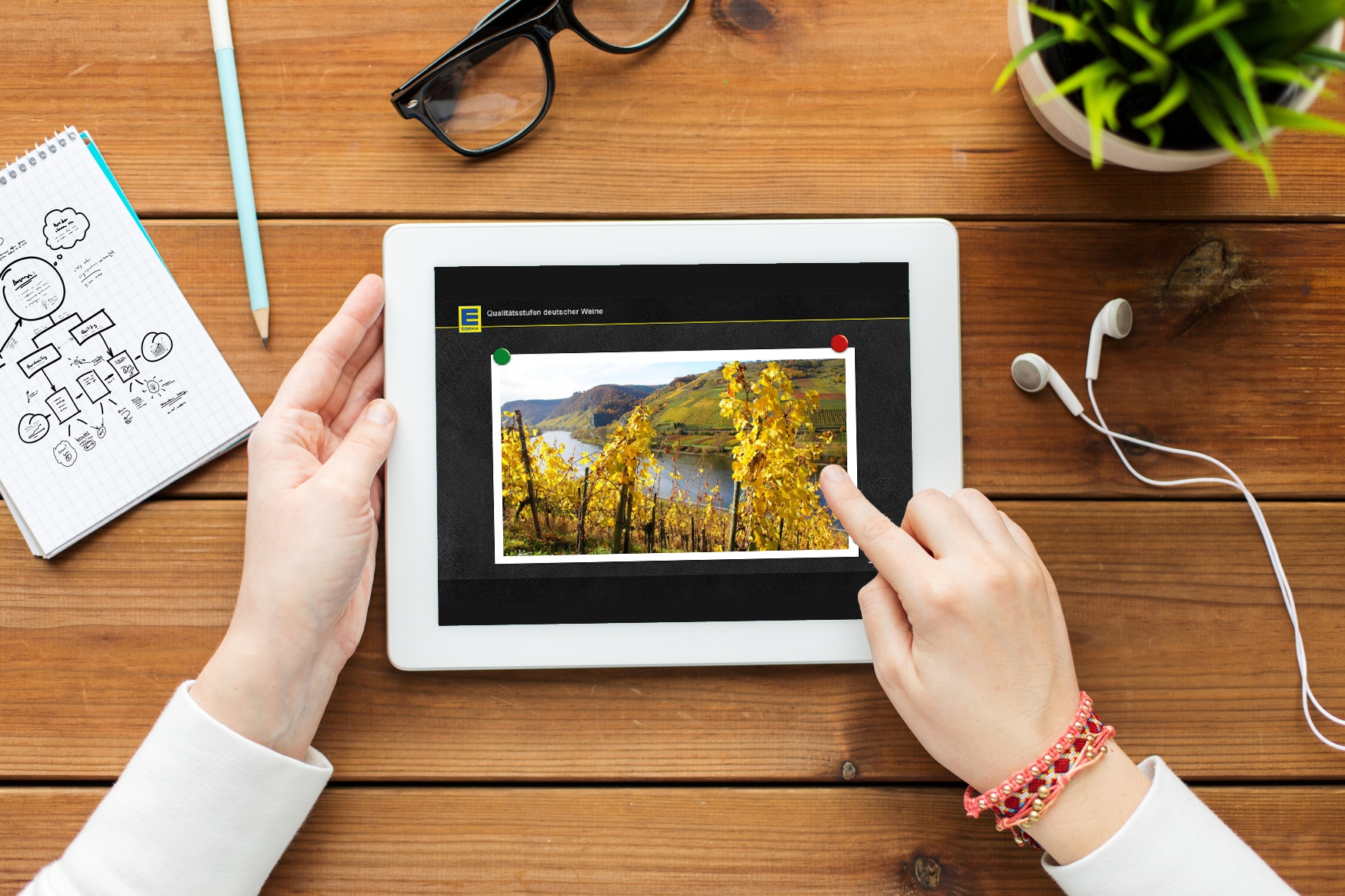 EDEKA Wissensportal - Tablet