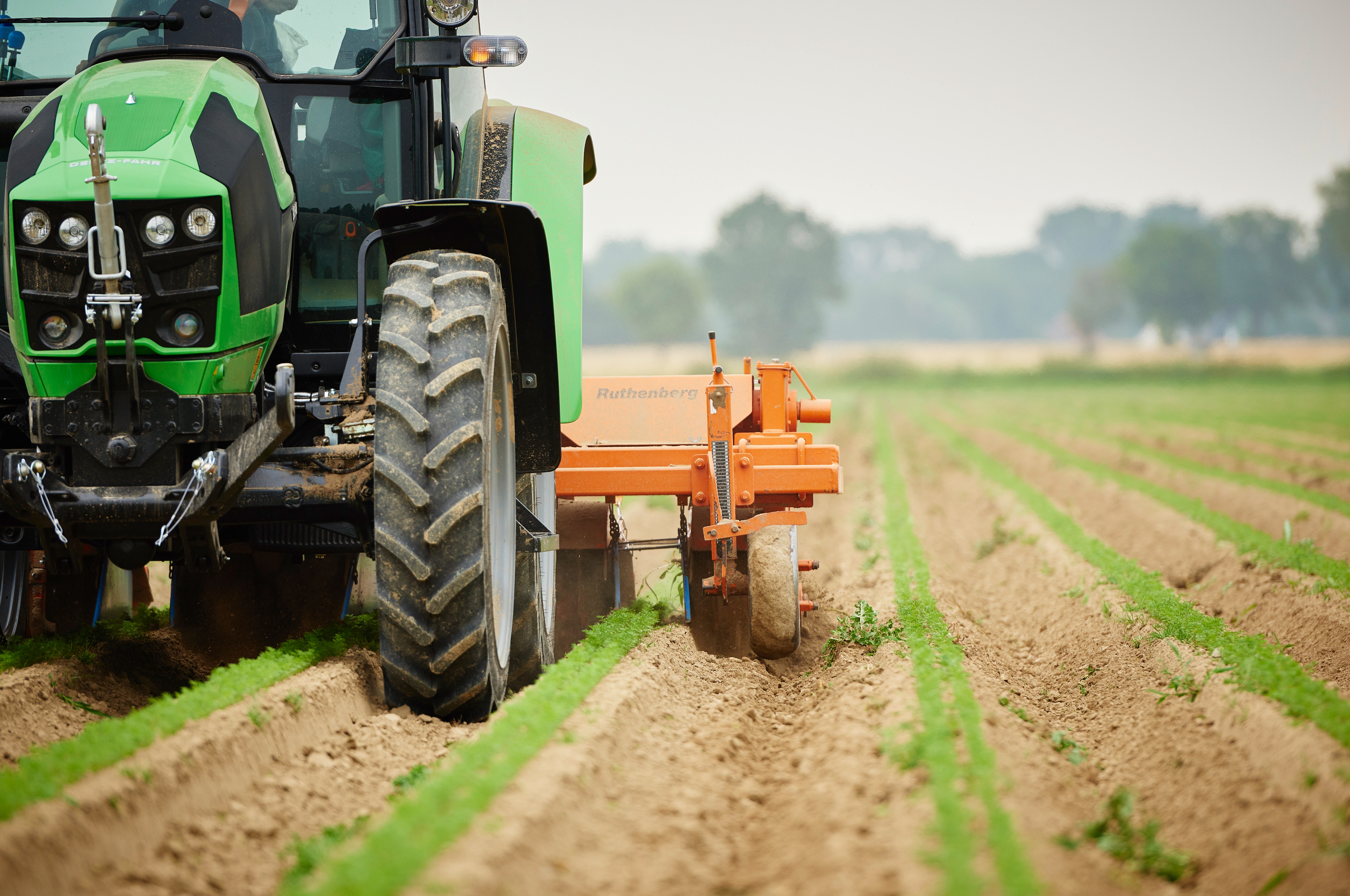 Tracktor Landfläche