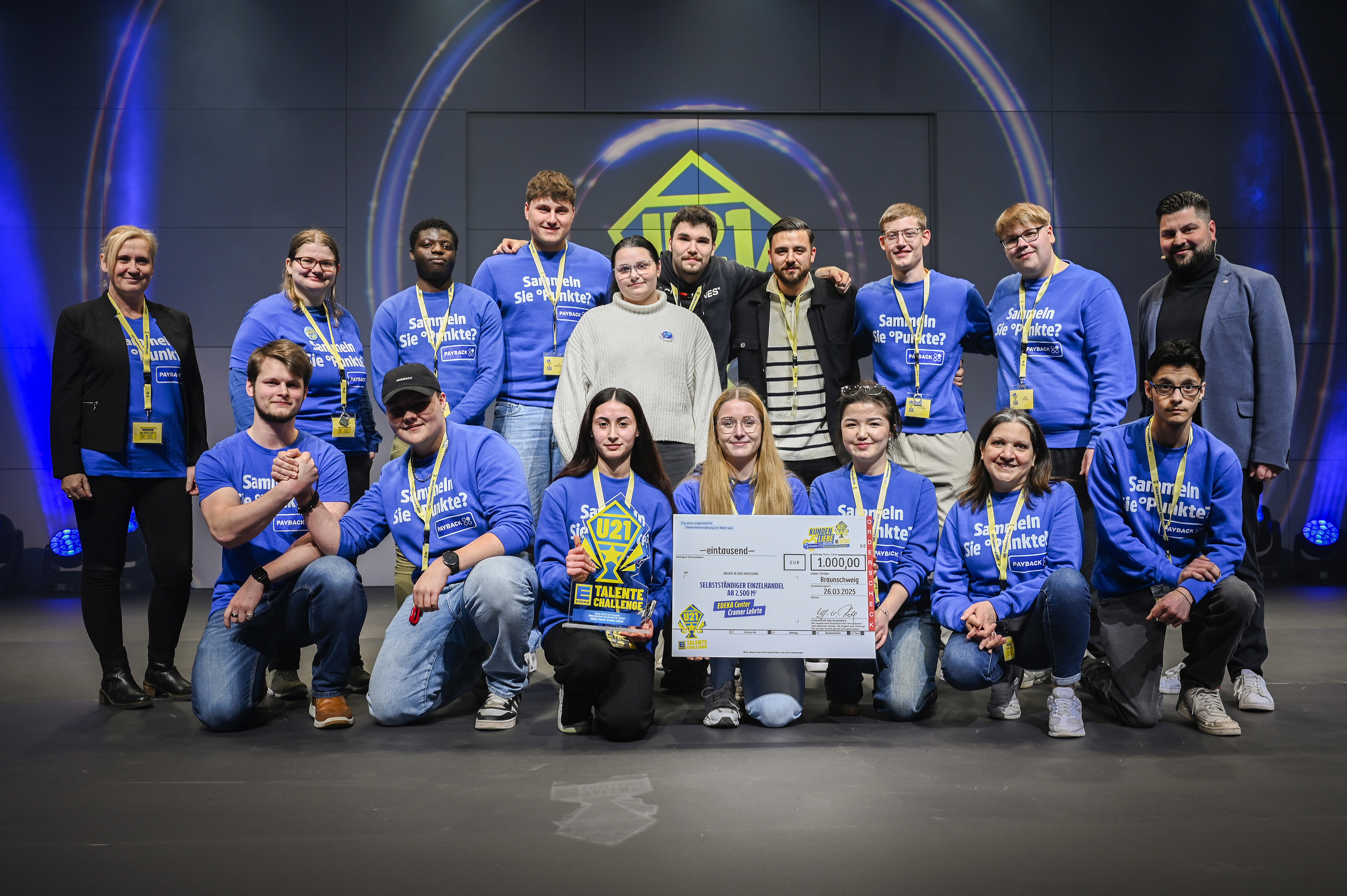 EDEKA U21 TeamAward 2025 Gewinnerteam der Kategorie "selbstständiger Einzelhandel ab 2.500 qm"
