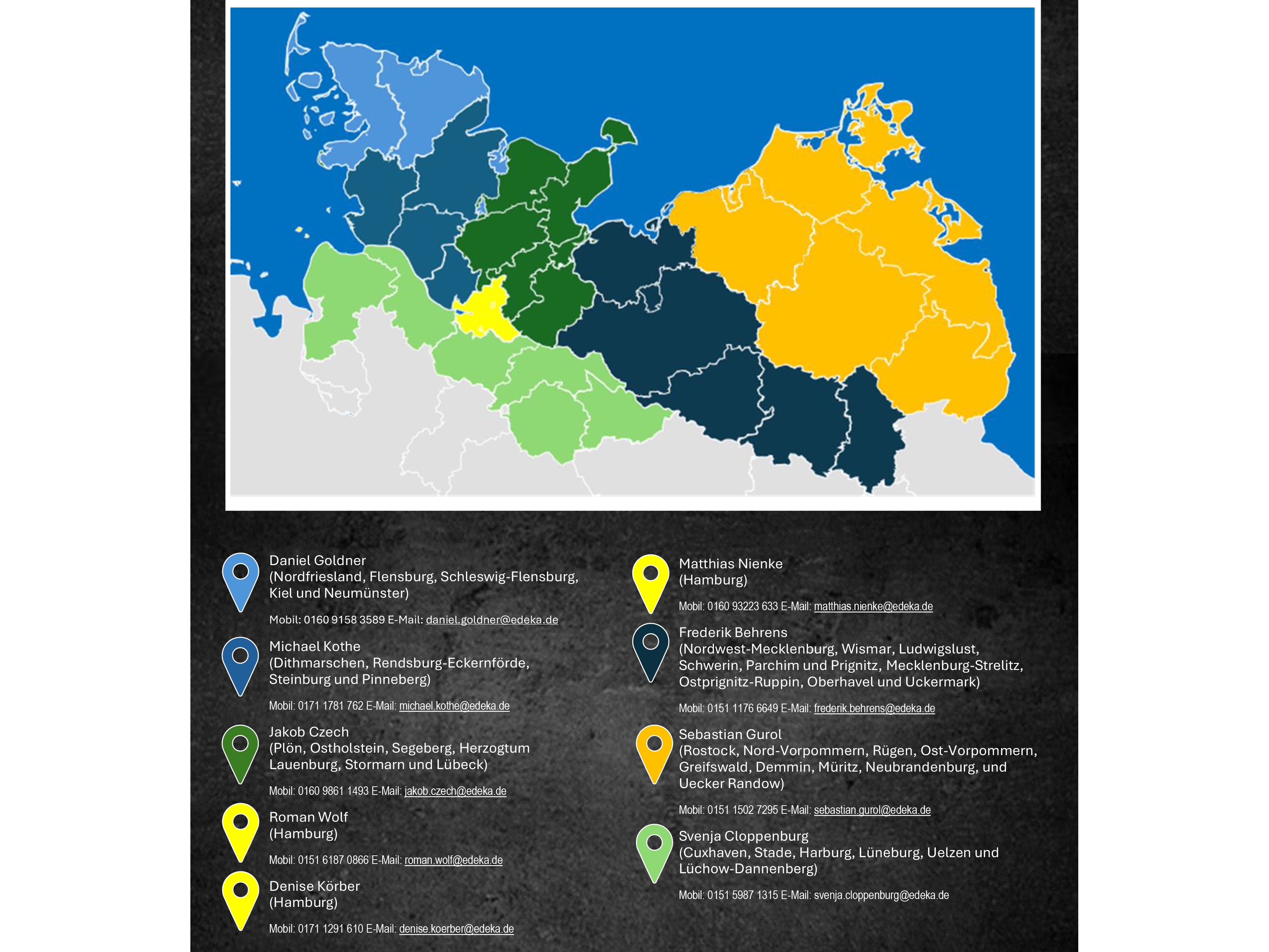 Gebietsübersicht des Geschäftsbereichs Expansion