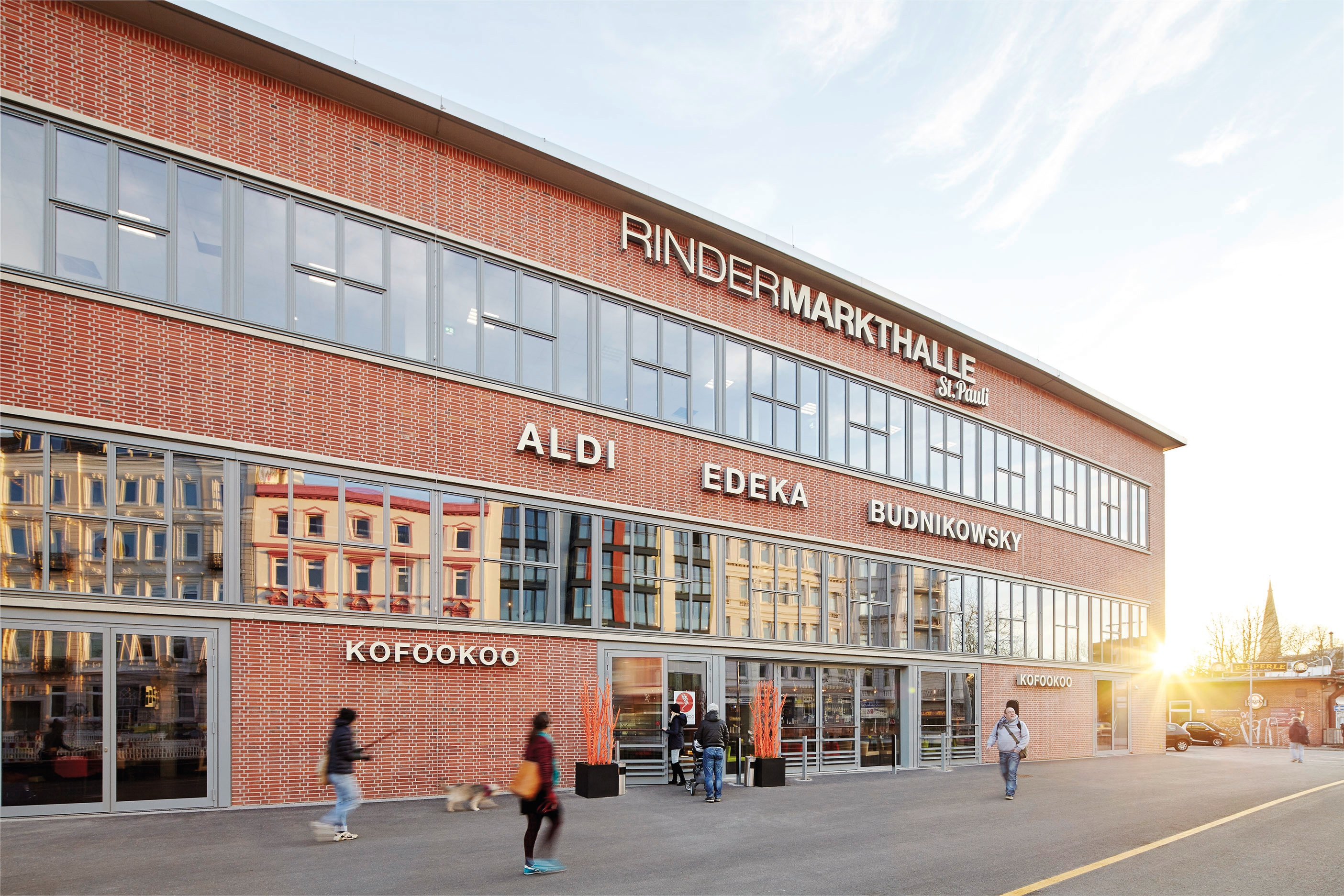 Außenansicht der Rindermarkthalle in St. Pauli